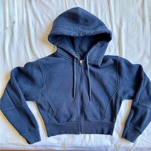 Oner Active Cropped Hoodie - Midnight Blue
